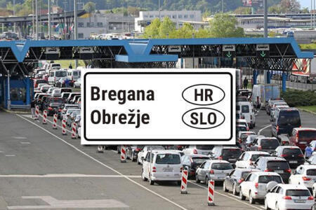 border crossing Croatia Slovenia Bregana Obreje