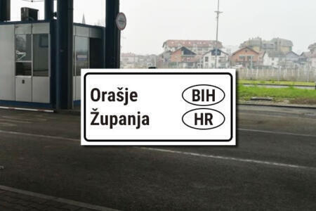 Grenzübergang BIH Kroatien orasje zupanja