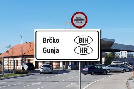 Grenzübergang BIH Kroatien Brcko Gunja