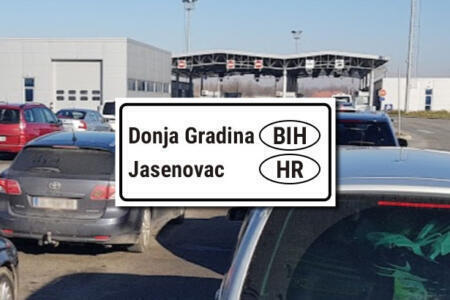 border crossing BiH Croatian Donja Gradina Jasenovac