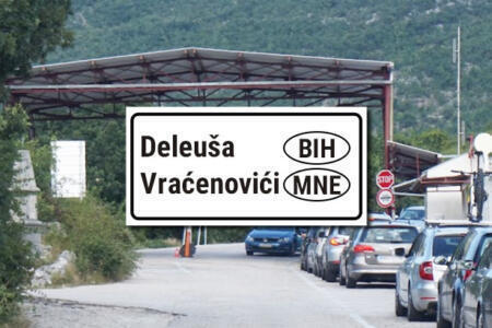 Grenzübergang BIH Montenegro deleuša Vraćenovići