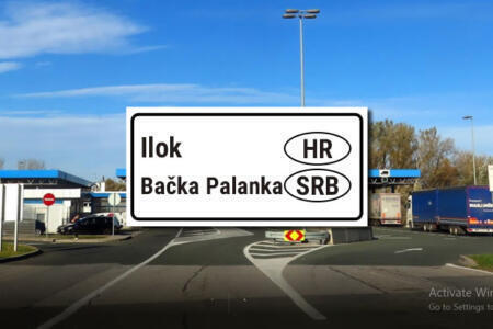 Croatia-Serbia border crossing Ilok Backa Palanka