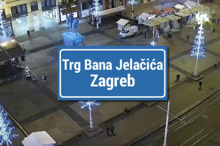 quadratische bana jelacica kamera zagreb kroatien