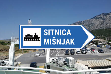 Sitnica - Mišnjak Fähre