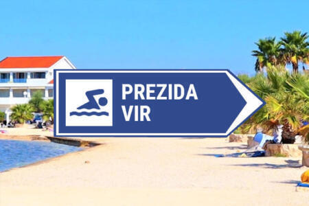 Kamera Strand Prezida - Vir - Kroatien