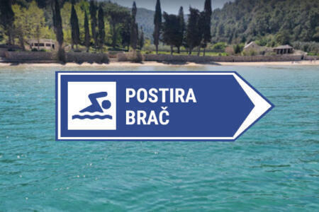 live camera posts, island of Brac, Croatia