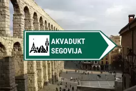 Kamera Aquädukt in Segovia, Spanien