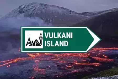 kamera Vulkani na Islandu